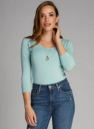 Bamboo 3/4 Sleeve Top (Multiple Colors)