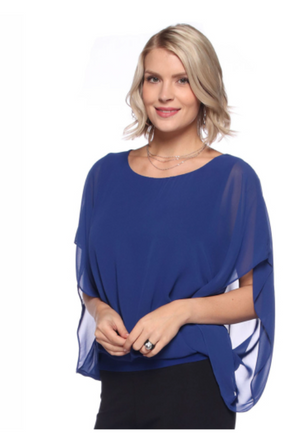 Chiffon Batwing Top (multiple colors)